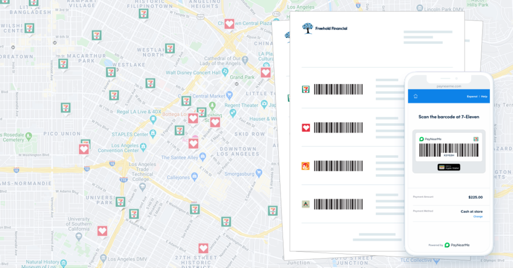 cash payment map