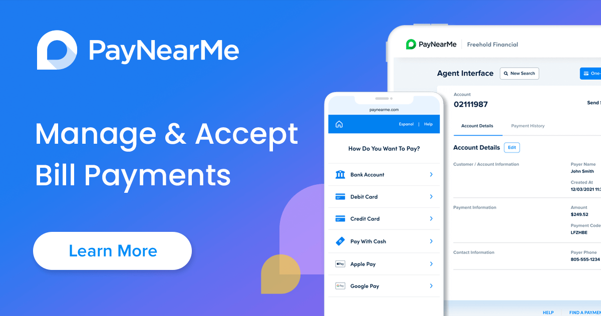 Bill Payment Provider & Payments Processing - PayNearMe